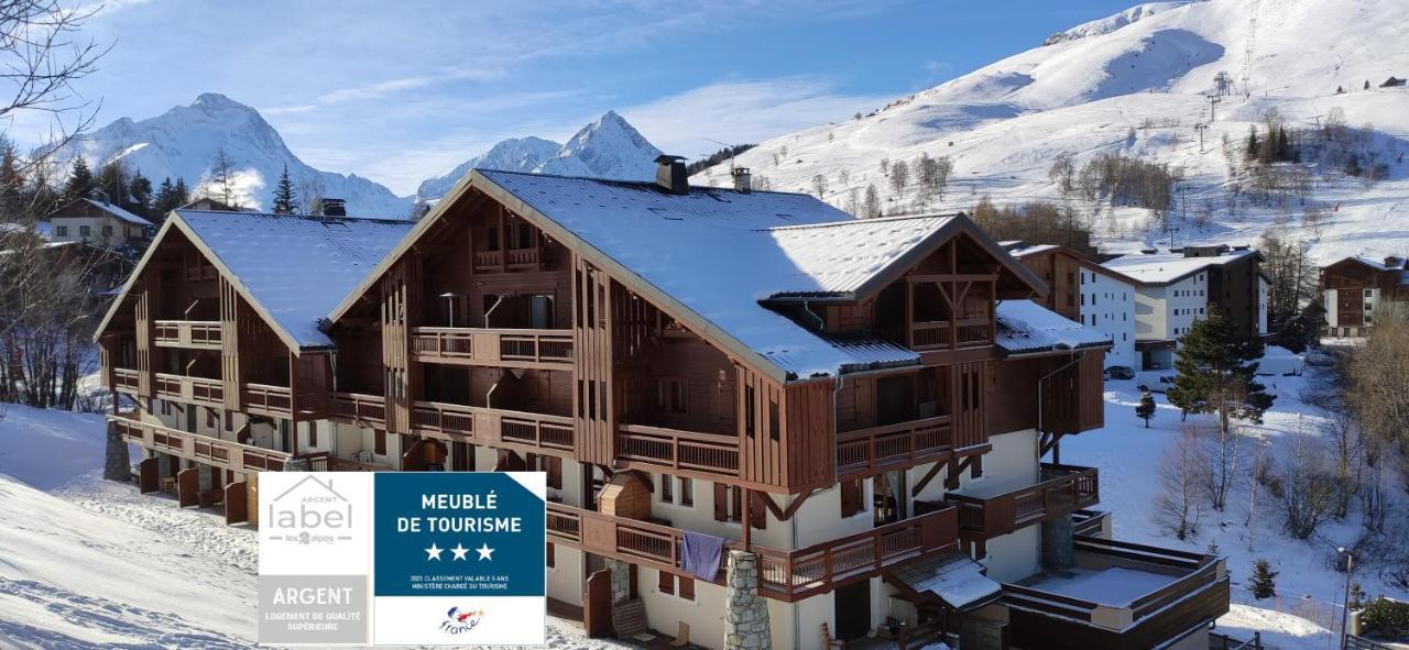 Ferienwohnung T2 Meuble Tourisme 3 Etoiles, Pied Des Pistes-Parking Prive Avec Balcon Et Superbe Vue Les Deux Alpes Exterior foto